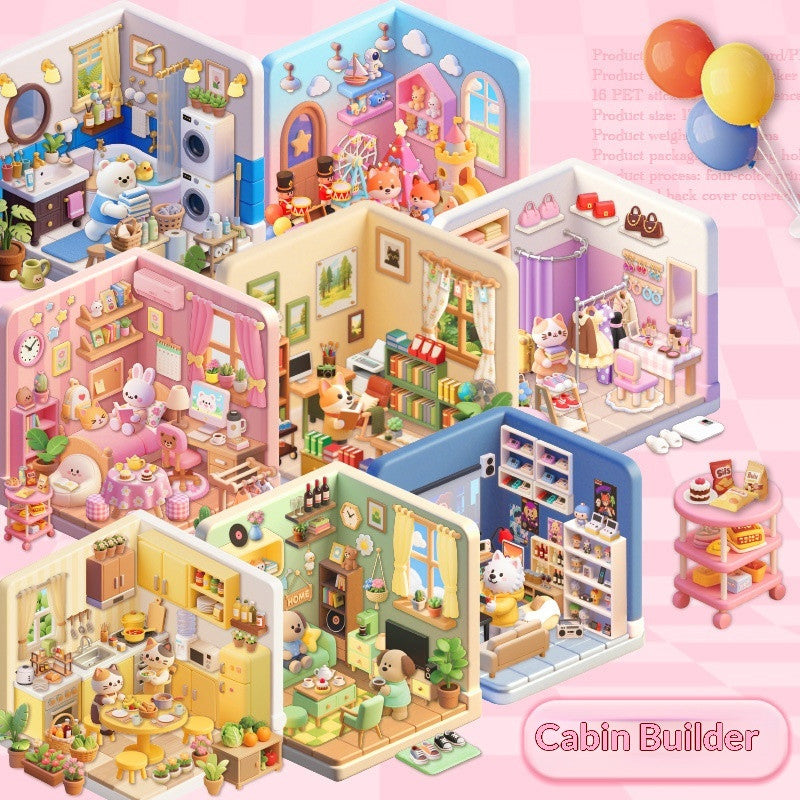 3D Scene Stickers For Kids Toys