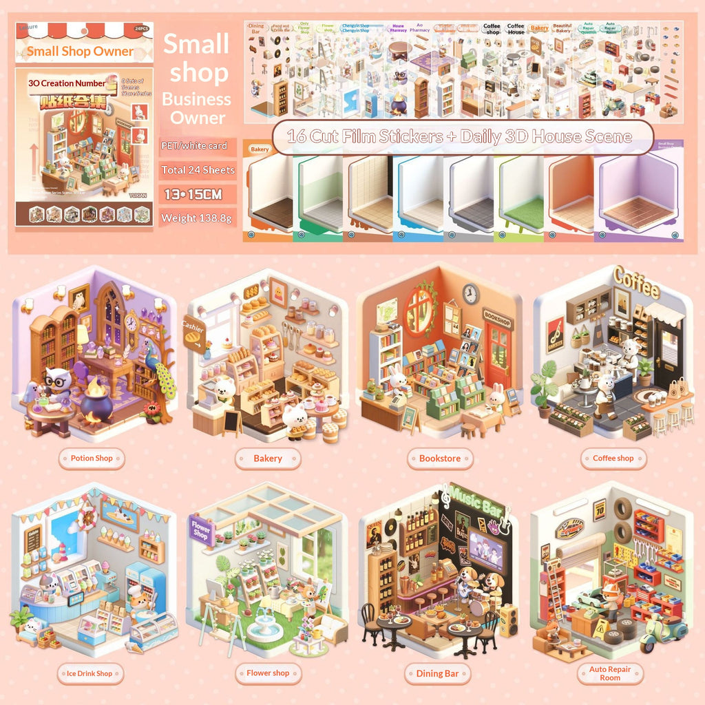 3D Scene Stickers For Kids Toys