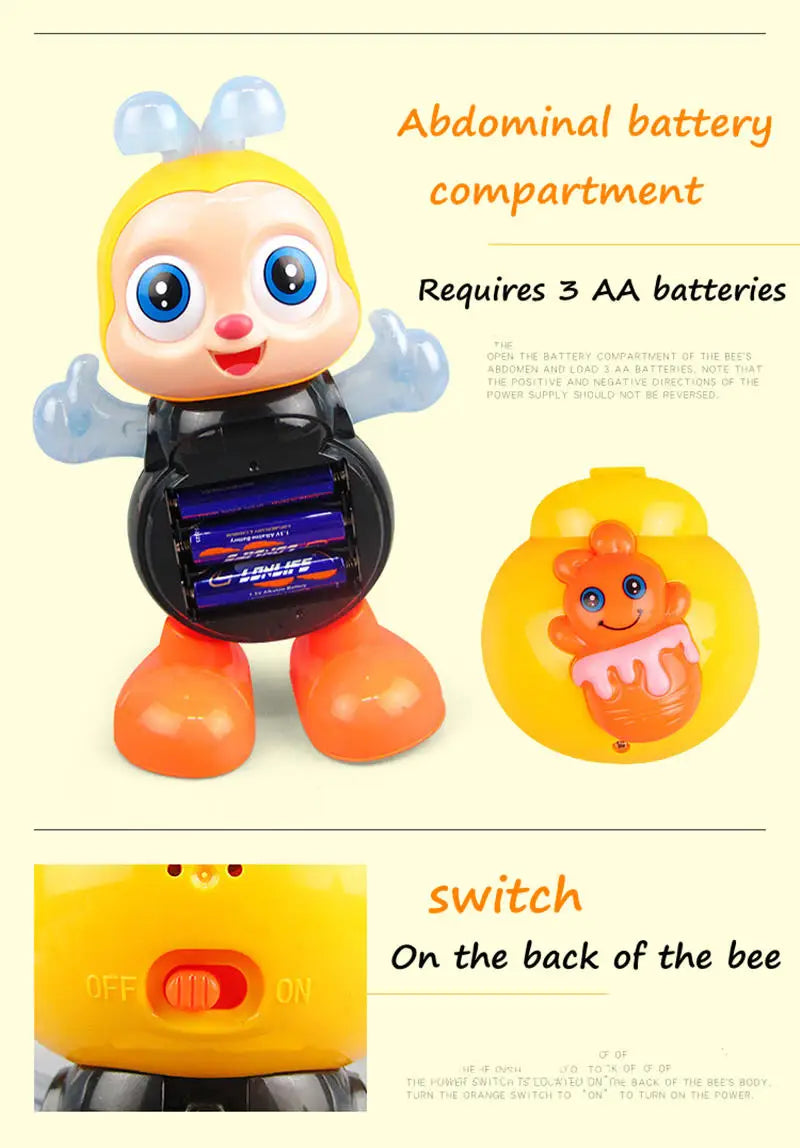 Dancing Bee Toy – Interactive Electric Musical Preschool Educational Toy for Kids