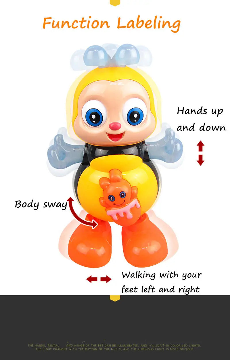Dancing Bee Toy – Interactive Electric Musical Preschool Educational Toy for Kids