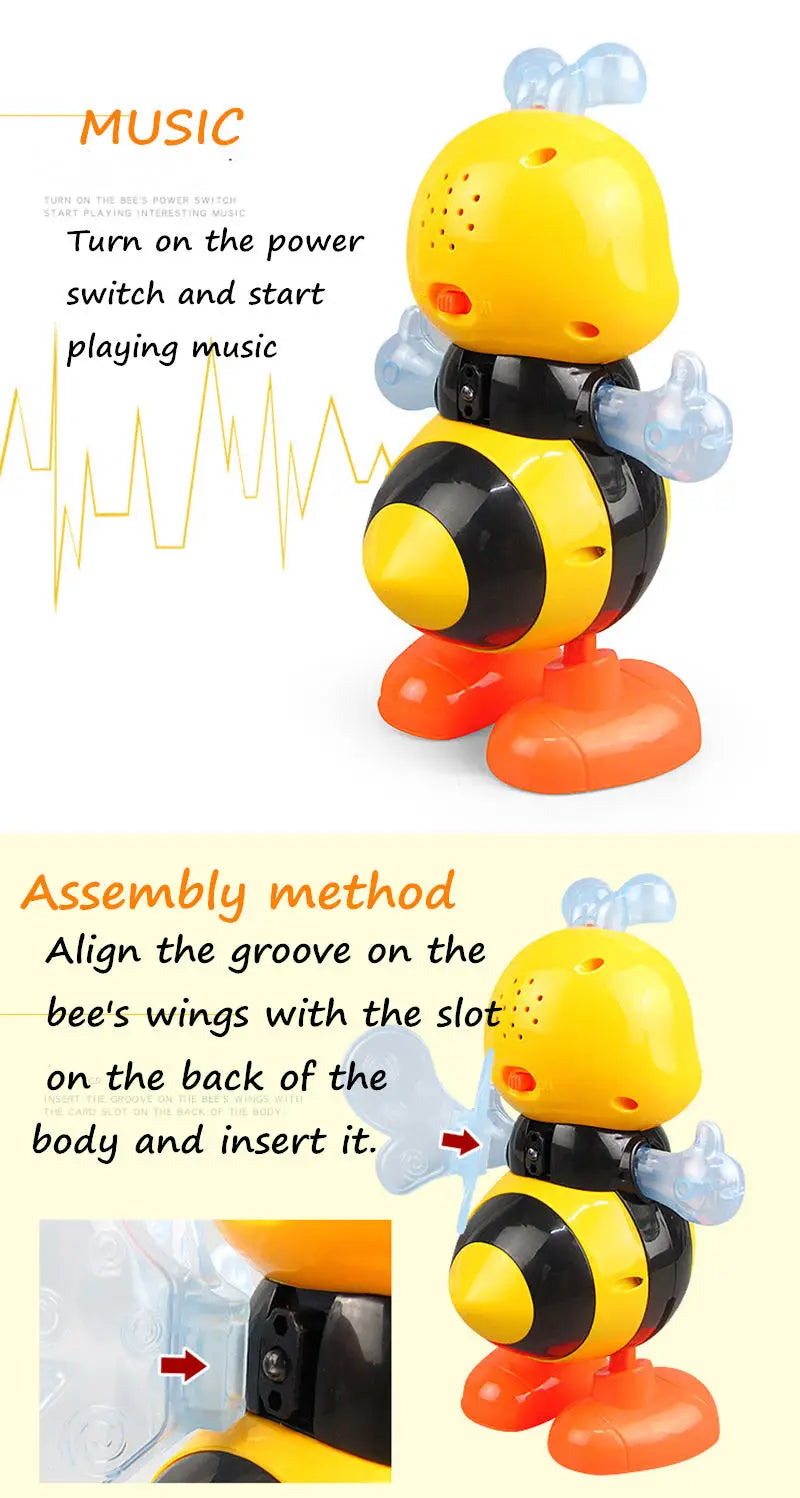 Dancing Bee Toy – Interactive Electric Musical Preschool Educational Toy for Kids