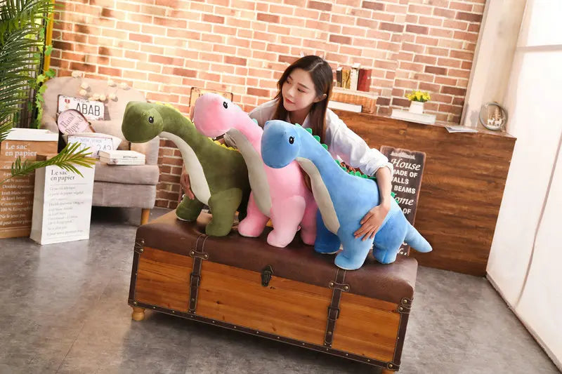 100cm New Colorful Plush Dinosaur Toys Stuffed Tanystropheus Dolls Children Gift Birthday Christmas Brinqedos