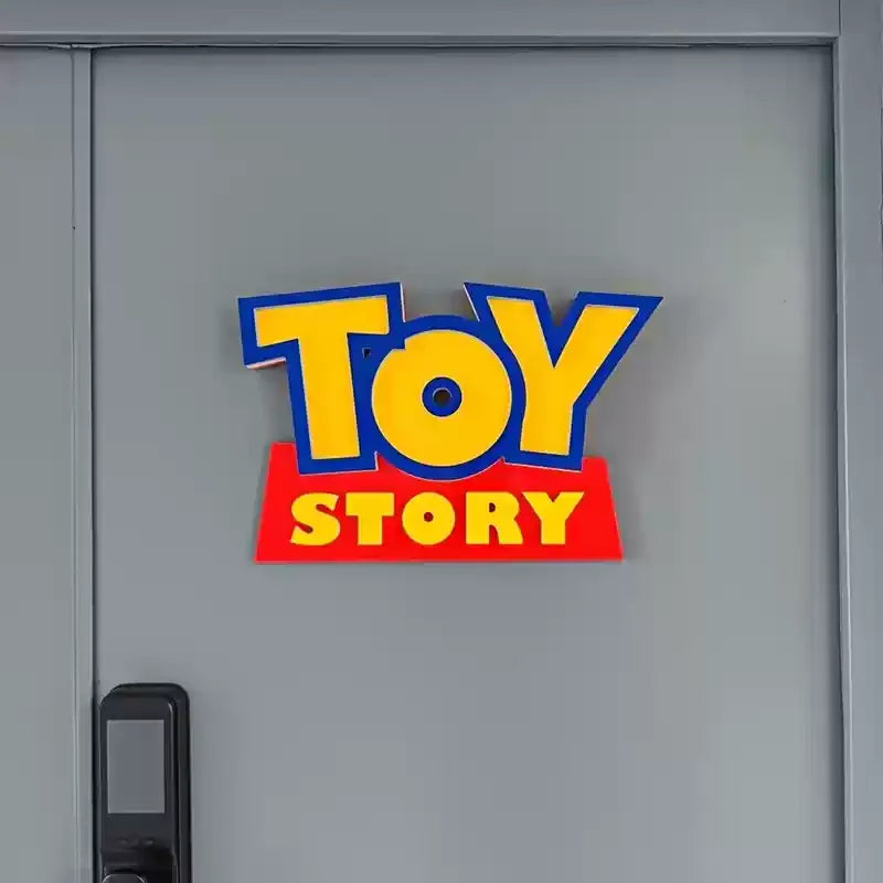 Cartoon Anime Toy Story Toy Story 3d Logo Signage Living Room Home Decor Children'S Room Cartoon Ornament Party Birthday Gift