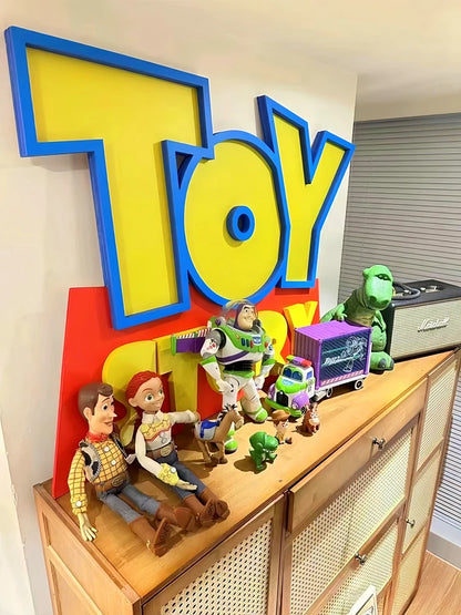 Cartoon Anime Toy Story Toy Story 3d Logo Signage Living Room Home Decor Children'S Room Cartoon Ornament Party Birthday Gift