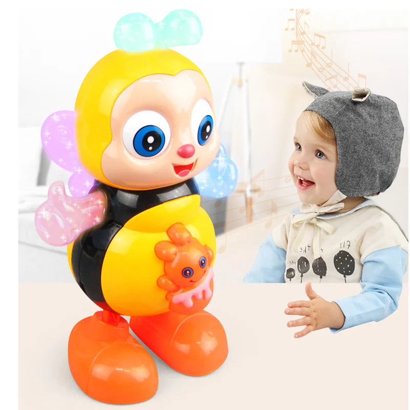 Dancing Bee Toy Electric Toys Musical Toys Electronic Cartoon Bee Preschool Learning Toys Educational Toys Interactive Singing