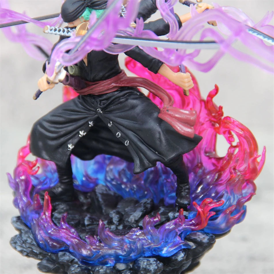 One Piece Zoro Action Figure Anime Figure Asura Roronoa Zoro Statue Action Figure Collection Model Toy for Xmas Collection Gitf