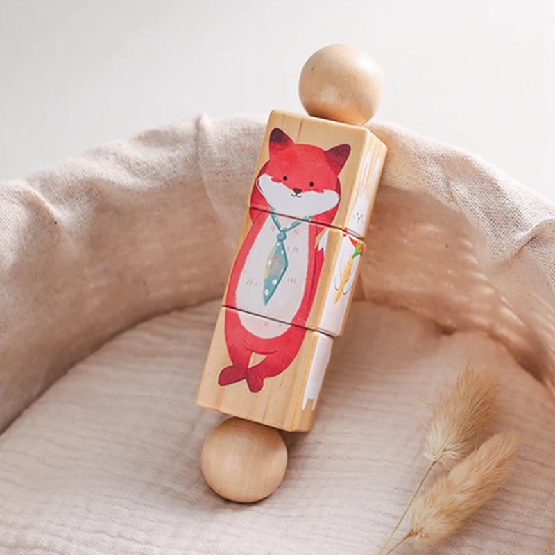 Wooden Montessori Handbell – Baby Musical Rattle & Stroller Toy, Classic Educational Gift