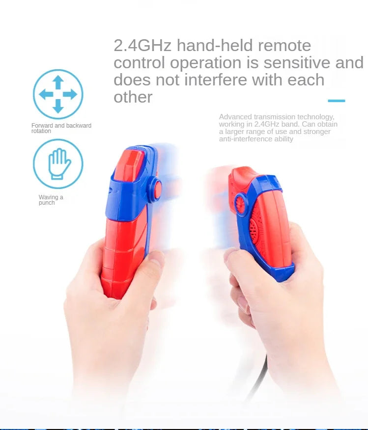 Interactive Motion Sensing Remote Control Robot Toy for Boys - Parent-Child Boxing & Fighting Simulation Remote Control Toy Game