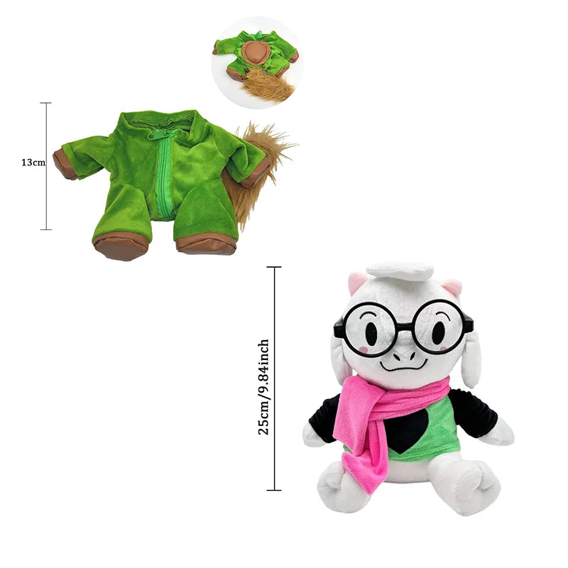 TreasuringU 2025 New Deltarune Plush Toys Kawaii Ralsei Plush Stuffed Toys Tenna Doll Changeable Plushie Clothes Birthday Gifts