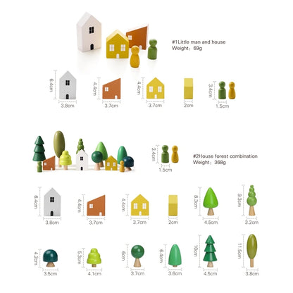 Montessori Wooden Handmade Toys E-Friendly Materials Baby Preschool Education Props Parent-Child Game Birthday Gift For Child