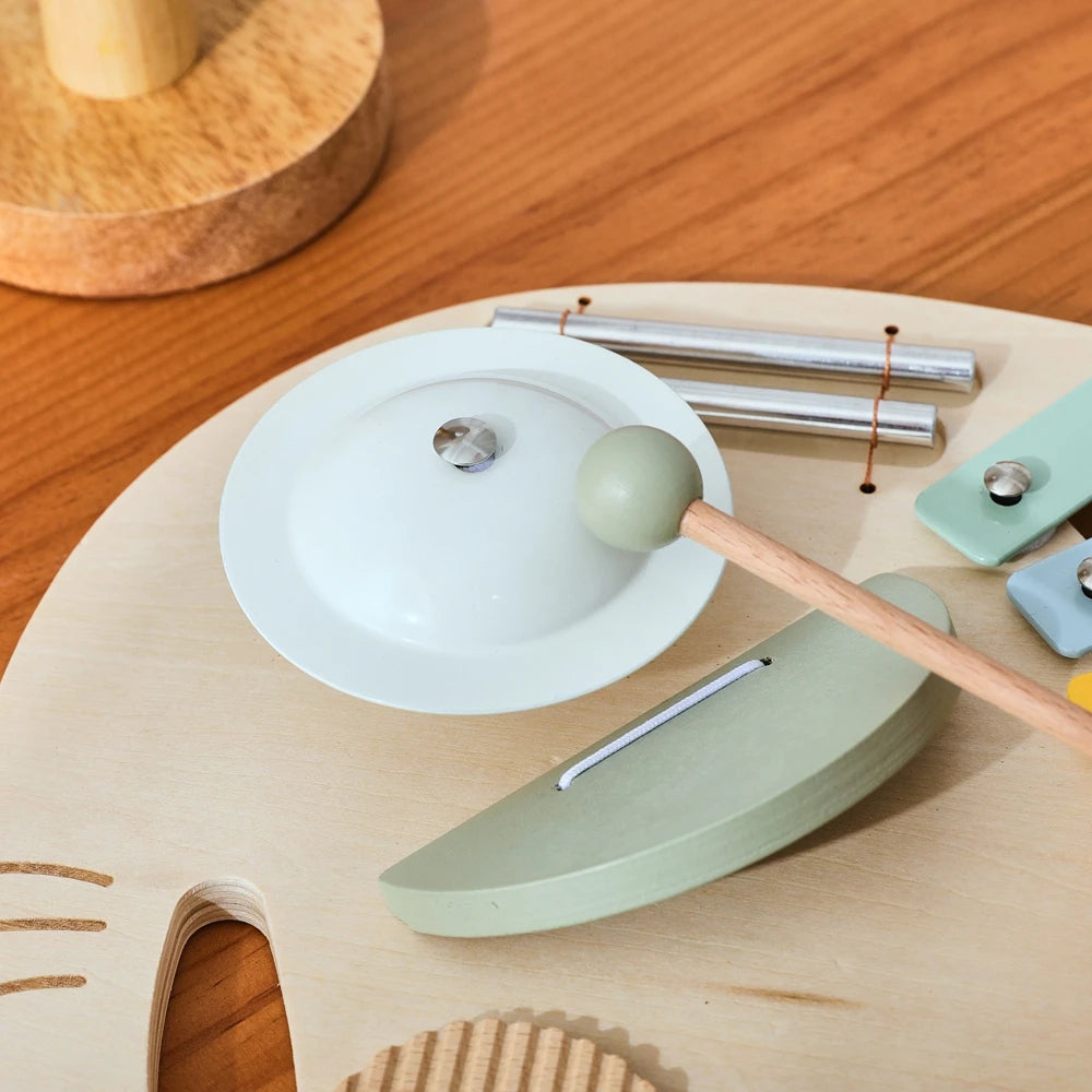 Baby Wooden Instruments Toys Educational Toys Children's Musical Toys Elephant Xylophone Newborn Birthday Gifts Music Table Toys
