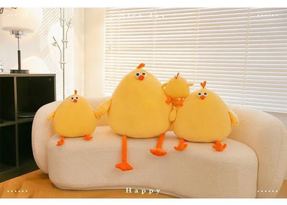Funny Fat Chicken Plush Toys Pillow Soft Simulation Cute Plushie Dolls Neck Pillow Stuffed Animal For Boys Girls Festival Gifts