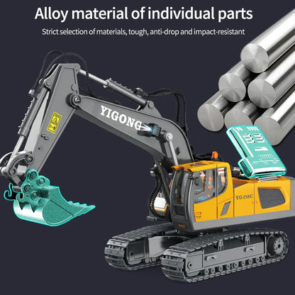 Excavator RC Car Toys Remote Control Car Toys For Boys Radio Control Excavator Dump Truck Bulldozer Electric Car Kids Toys Gift
