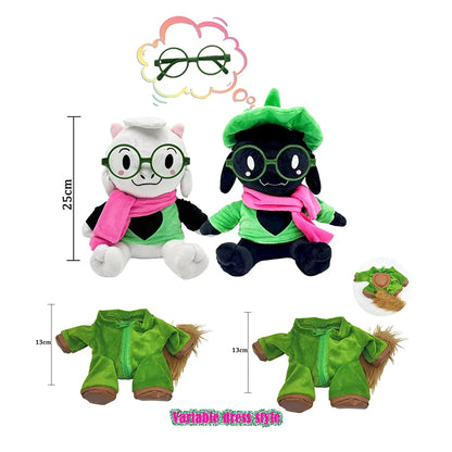 TreasuringU 2025 New Deltarune Plush Toys Kawaii Ralsei Plush Stuffed Toys Tenna Doll Changeable Plushie Clothes Birthday Gifts