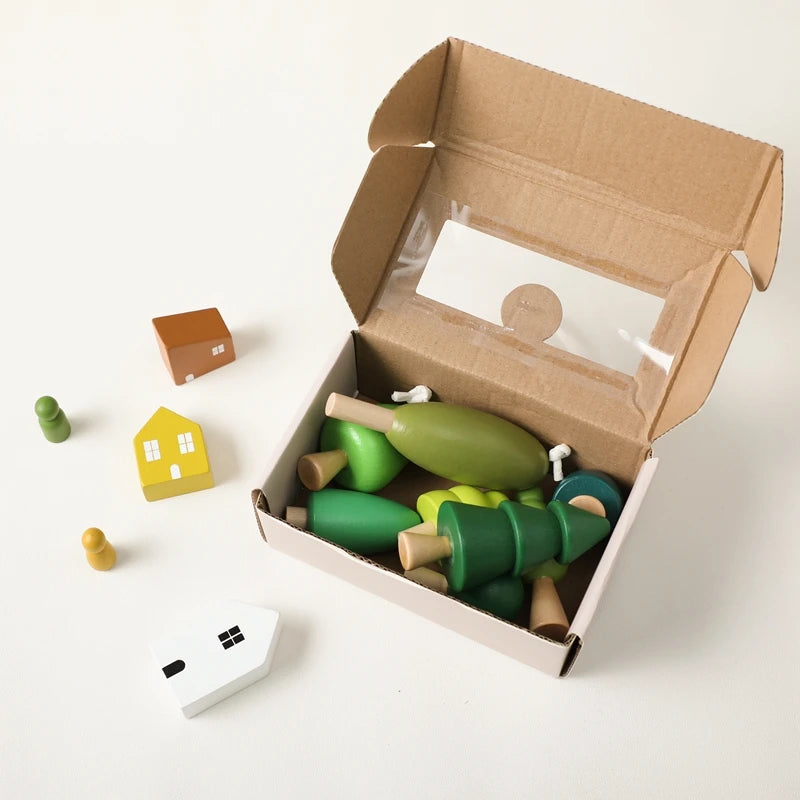 Montessori Wooden Handmade Toys E-Friendly Materials Baby Preschool Education Props Parent-Child Game Birthday Gift For Child