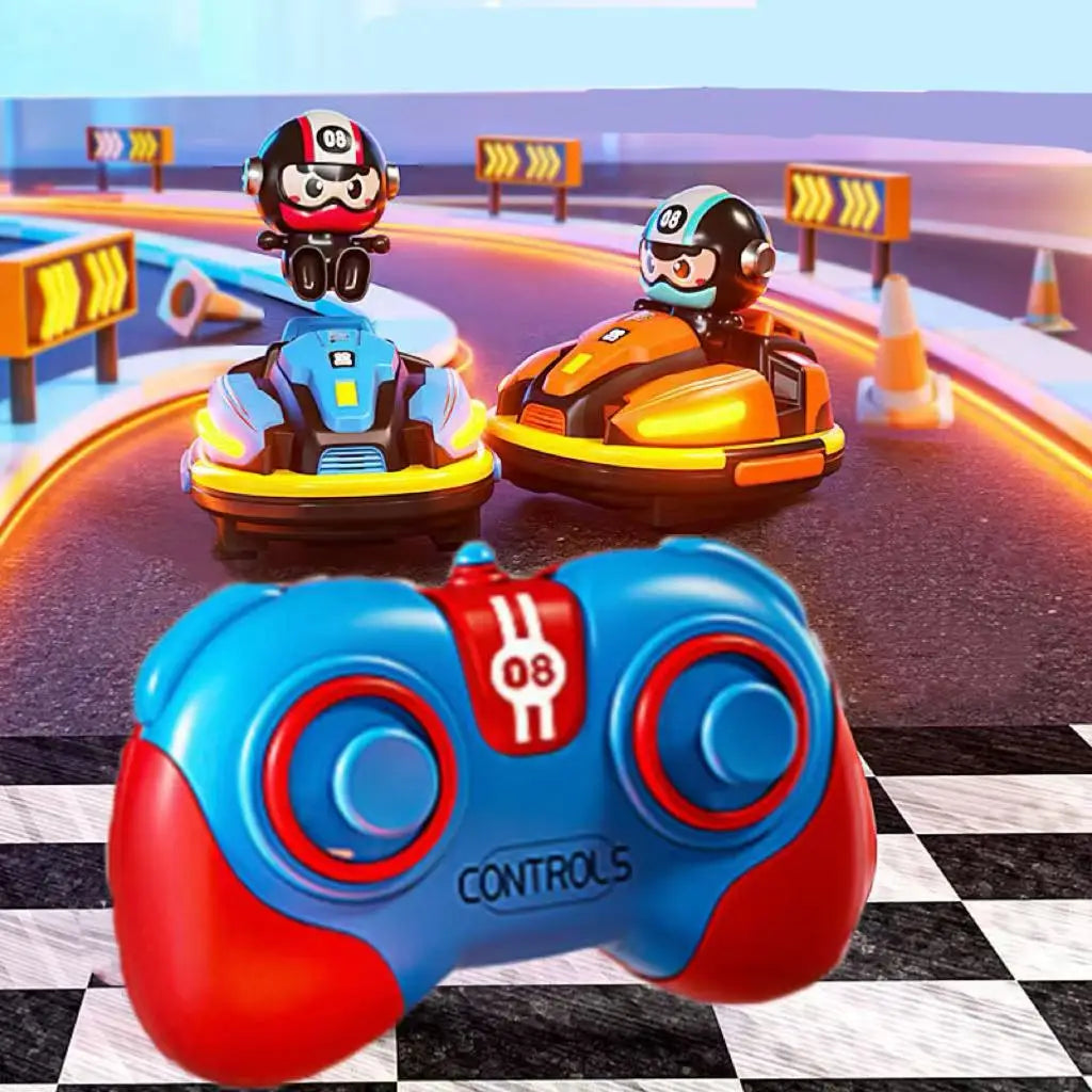 Remote control toys new 2.4 g remote control bumper car duel duel spray music racing boy Crazyracing Kartrider toys