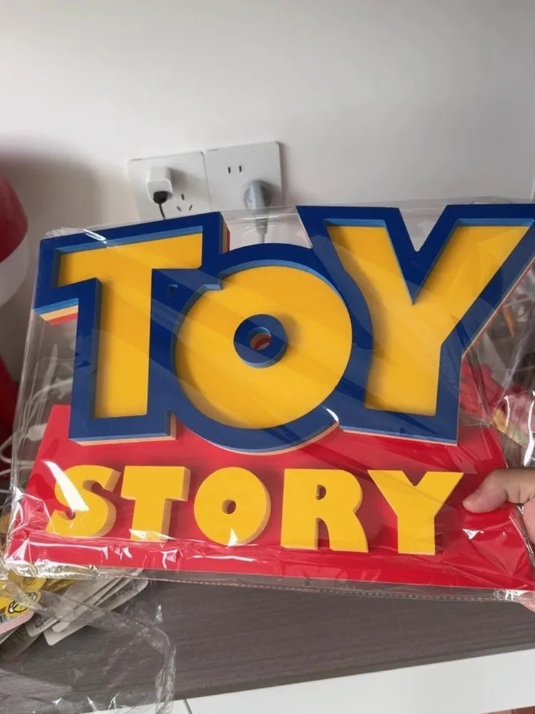 Cartoon Anime Toy Story Toy Story 3d Logo Signage Living Room Home Decor Children'S Room Cartoon Ornament Party Birthday Gift
