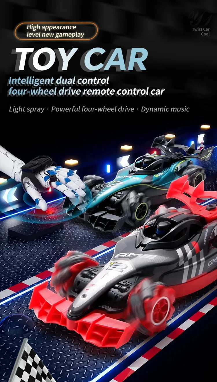 RC Car Gift Children toys rc drift car remote control car toys for kids Gift for Boy Gesture Radio Remote Control Spray Stunt