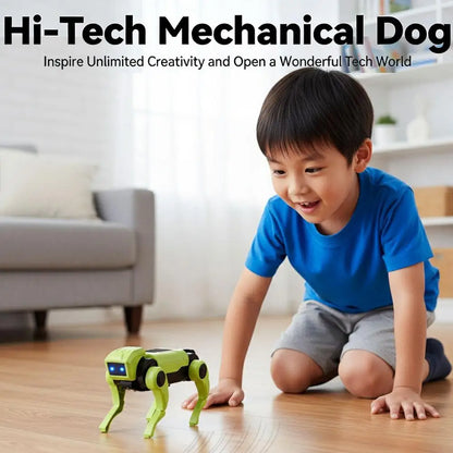 Rc Robot Children's Remote Control Mechanical Dog Toy Science Teaching Diy Assembling Model Electric Set Toys for Boys Kids Gift