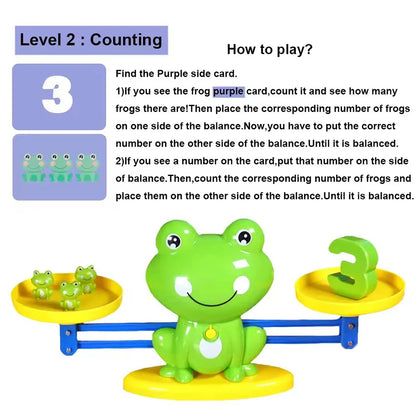 Mathematical Intelligence Math Toys Funny Frog Scale Children's Early Education Toys Addition Subtraction Balance Enlightenment