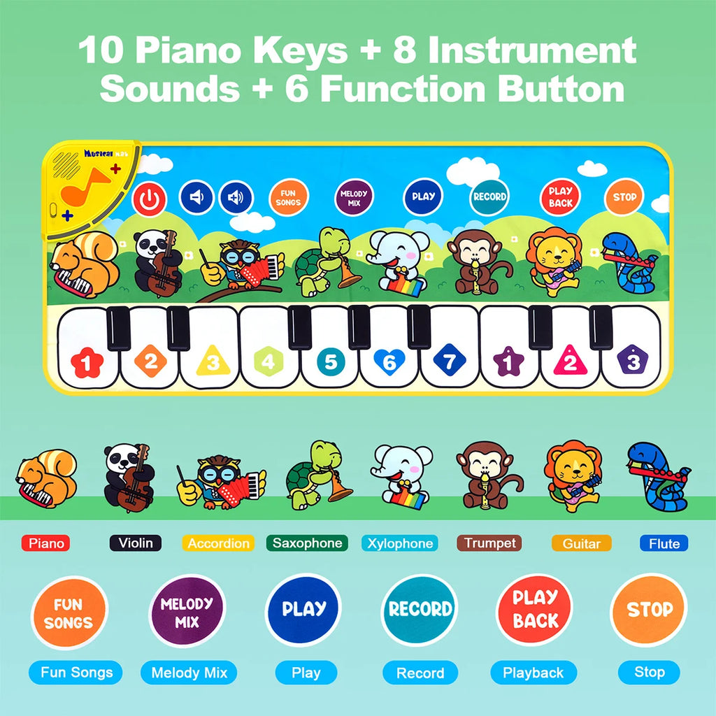 Instrument Music Toys, Piano Pads, Music Education Toys, Stimulate Children's Senses, Stimulate Children's Interest in Music