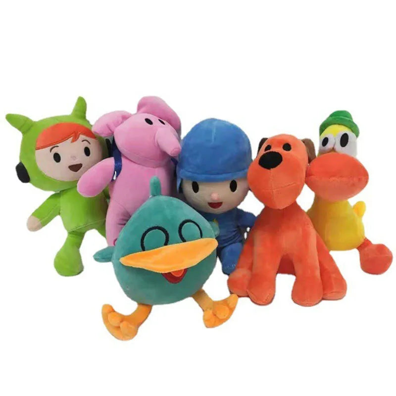 //Hot Pocoyo Plush Doll Kawaii Little P Youyou Peluche Barto Duck Puppy Lula Ellie Elephant Plush Toys Children's Toys..