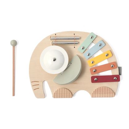 Baby Wooden Instruments Toys Educational Toys Children's Musical Toys Elephant Xylophone Newborn Birthday Gifts Music Table Toys