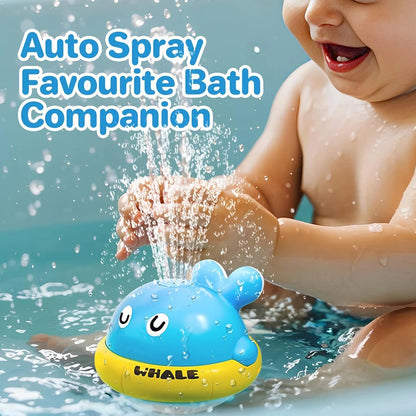 Light Up Whale Sprinkler – Baby Bath & Pool Water Fountain Toy for Toddlers