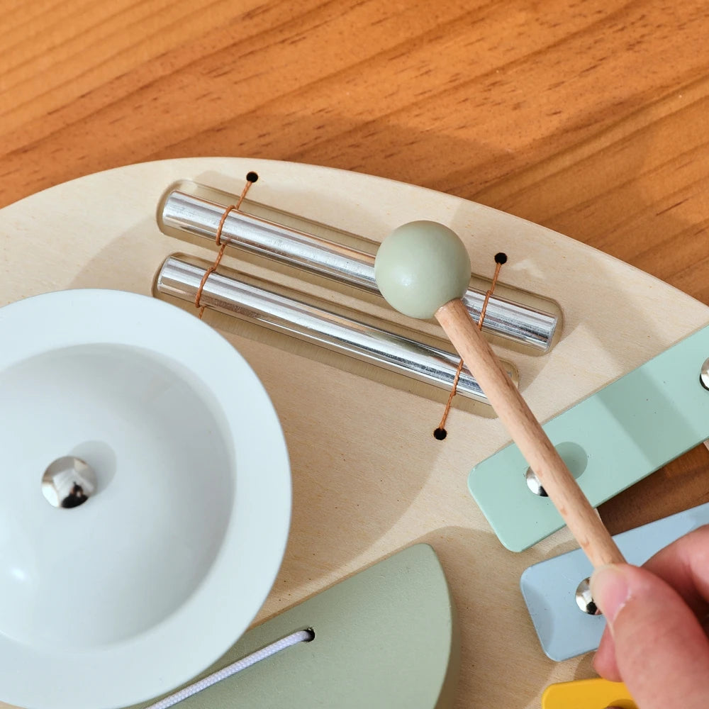 Baby Wooden Instruments Toys Educational Toys Children's Musical Toys Elephant Xylophone Newborn Birthday Gifts Music Table Toys