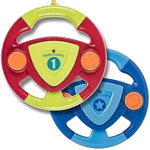 Cartoon Remote Control Cars - Police Car and Race Car for Toddlers - RC Cars for Kids - Easy Remote Control Toy, Christmas Gifts