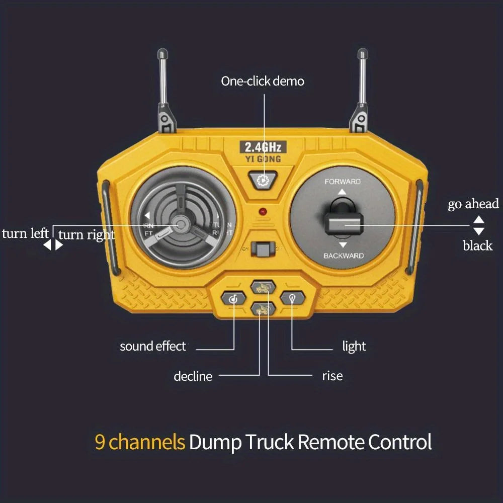 Toys Remote Control Car Toys For Boys Radio Control Excavator Dump Truck Bulldozer Electric car Kids Toys Gift