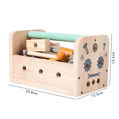 Wooden Kids Tool Bench – Montessori Construction Workbench Educational Toy for Boys Gift