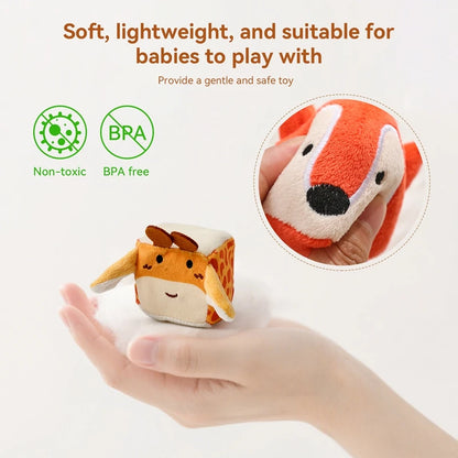 Plush Animal Montessori Simulation Farm House Set Baby Toys Sensory Fine Motor Development Educational Play For Kid House