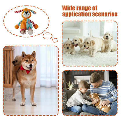 Plush Squeaky Dog Toy – Stuffed Interactive Puppy Toy for Small & Medium Dogs
