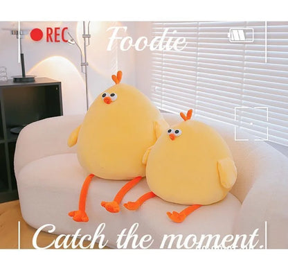 Funny Fat Chicken Plush Toys Pillow Soft Simulation Cute Plushie Dolls Neck Pillow Stuffed Animal For Boys Girls Festival Gifts