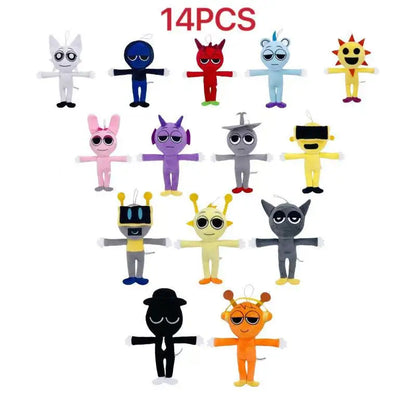 New Sprunki Plush Game Deamond Dr. Harrison Qurst Wenda Gray Soft Doll Peripherals Cute Birthday Gift Toys Game Kids