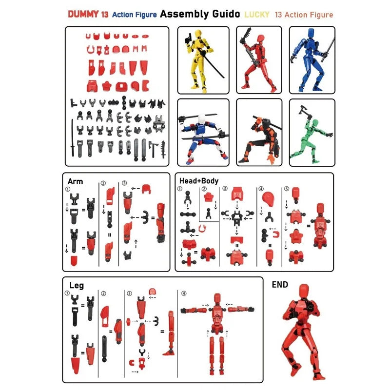 Assembling Robot Toys DIY Toys Beneficial For Exercising Children's Hands-On Ability Intelligent Stress Relieving Artifact