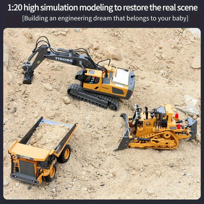 Toys Remote Control Car Toys For Boys Radio Control Excavator Dump Truck Bulldozer Electric car Kids Toys Gift