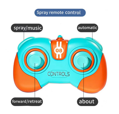 Remote control toys new 2.4 g remote control bumper car duel duel spray music racing boy Crazyracing Kartrider toys