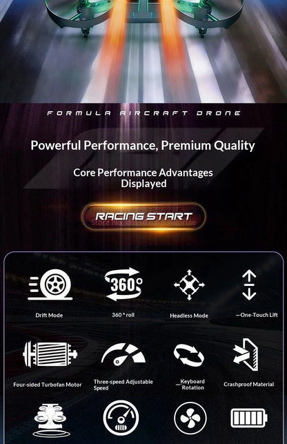 Remote Control Aircraft Children'S Toys Boys' Lights Music Four Axis Special Effects Rolling Racing Drifting Model Toy A