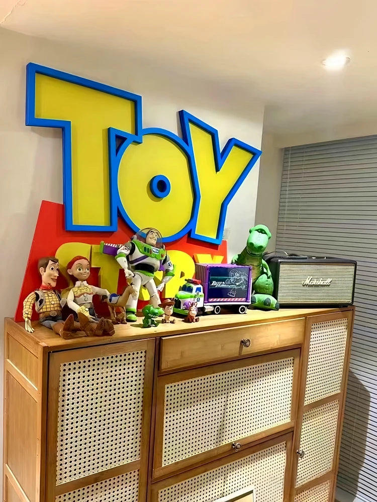 Cartoon Anime Toy Story Toy Story 3d Logo Signage Living Room Home Decor Children'S Room Cartoon Ornament Party Birthday Gift