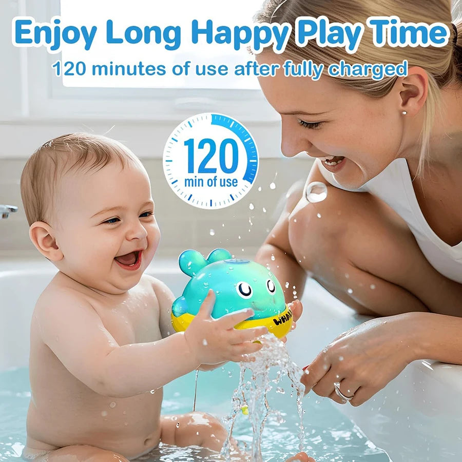 Light Up Whale Sprinkler – Baby Bath & Pool Water Fountain Toy for Toddlers