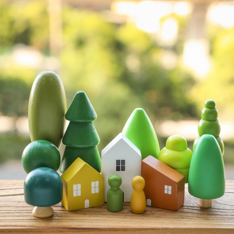 Montessori Wooden Handmade Toys E-Friendly Materials Baby Preschool Education Props Parent-Child Game Birthday Gift For Child