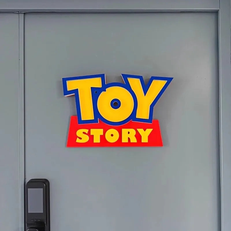 Cartoon Anime Toy Story Toy Story 3d Logo Signage Living Room Home Decor Children'S Room Cartoon Ornament Party Birthday Gift