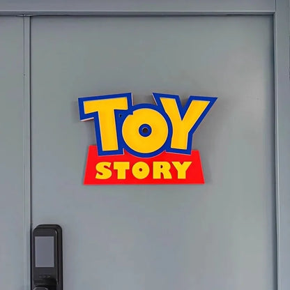 Cartoon Anime Toy Story Toy Story 3d Logo Signage Living Room Home Decor Children'S Room Cartoon Ornament Party Birthday Gift