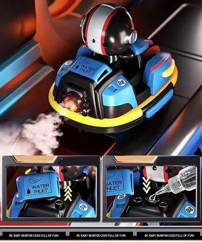 Remote control toys new 2.4 g remote control bumper car duel duel spray music racing boy Crazyracing Kartrider toys