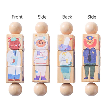 Wooden Montessori Handbell – Baby Musical Rattle & Stroller Toy, Classic Educational Gift