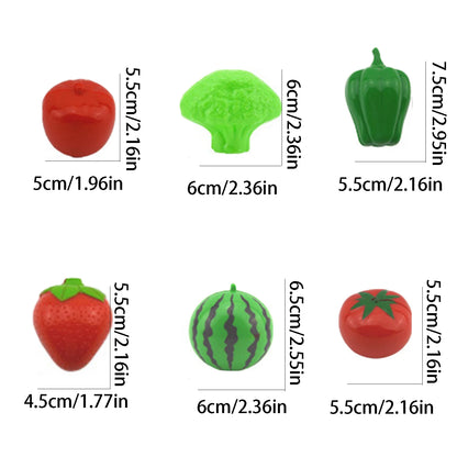 Children's play at home toys, fruits and vegetables, joyful and educational simulation kitchen toys for boys and girls