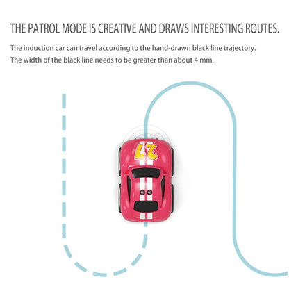 Children's Cartoon Remote Control Car with Music & Lighting Smart Induction Obstacle Avoidance RC Toy Vehicle for Kids