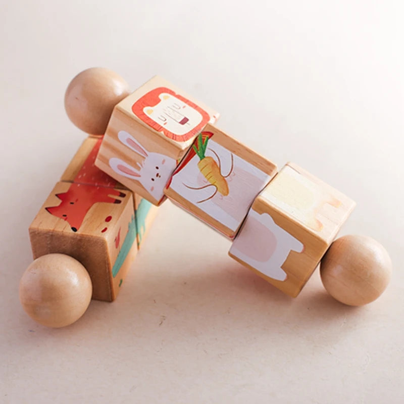 Wooden Montessori Handbell – Baby Musical Rattle & Stroller Toy, Classic Educational Gift